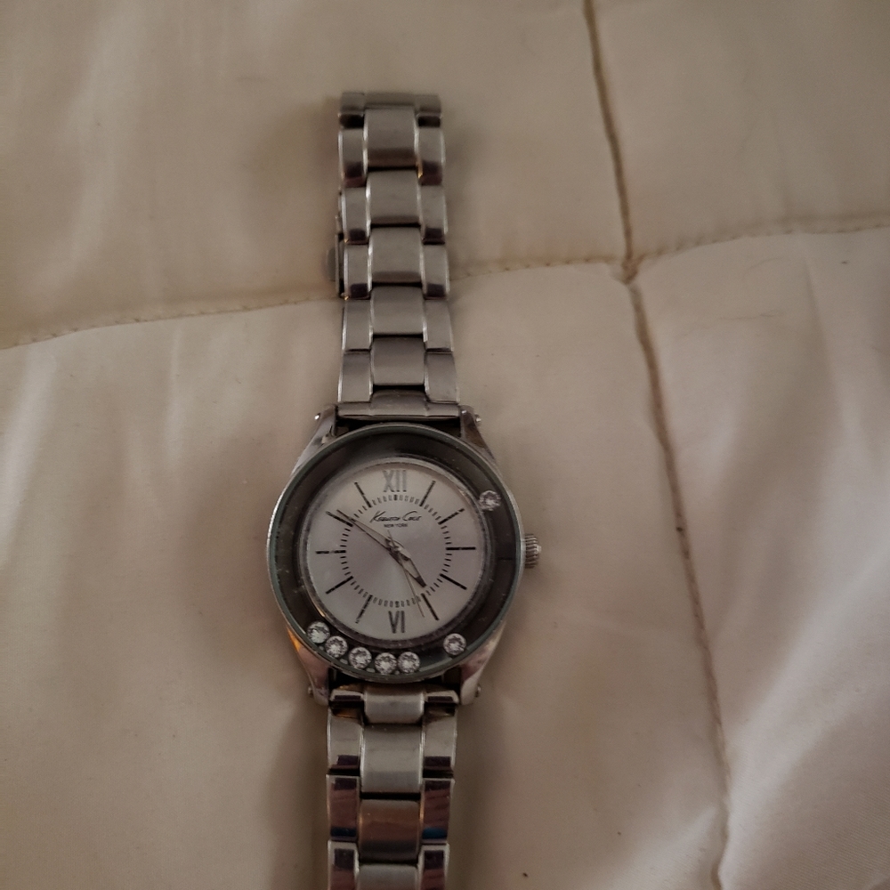 Kenneth Cole watch with floating stones